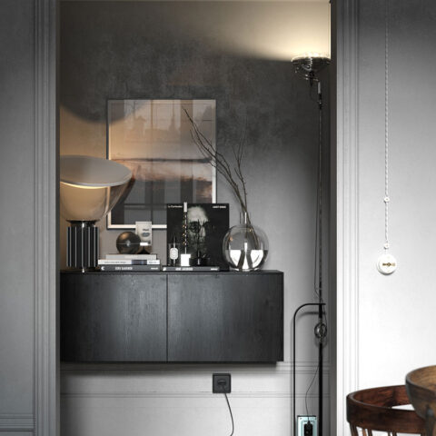 3d render of entrance. File type: 3DS MAX, Corona render.