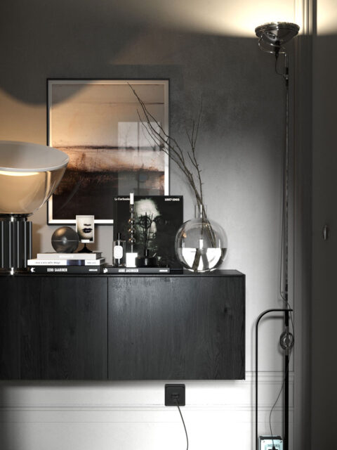 Dining area. File type: 3DS MAX, Corona render.