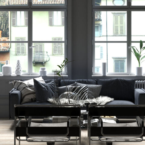 Living area 3DS MAX, Corona render.