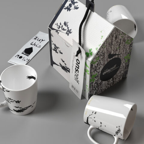 render 3dsmax of a Mug, cgi, chaosgroup, osnzelf freebie.